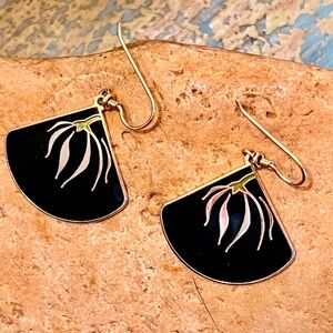Laurel Burch Earrings vintage 1980s
